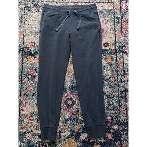 American Giant Men’s Blue Jogger Sweatpants Drawstring Made In USA Sz Large